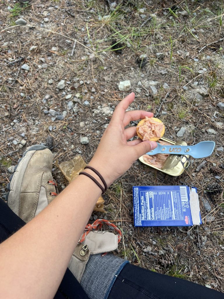 Tuna & crackers - snack provided by Highlander